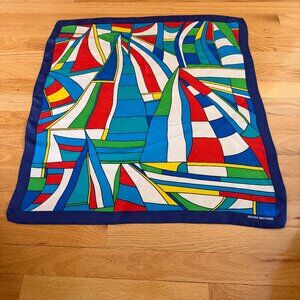 Vintage Brooks Brothers Sailboat Scarf